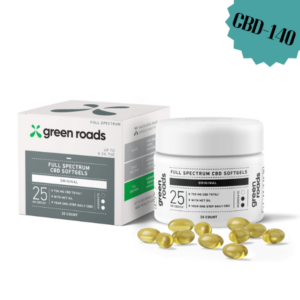 GREEN ROADS - 4/Pack - 750mg - Full Spectrum CBD Softgels