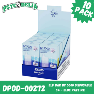 Elf Bar BC 5000 Disposable 5% (10/pack 130ml) Blue Razz Ice