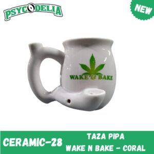 TAZA PIPA WAKE N BAKE - CORAL
