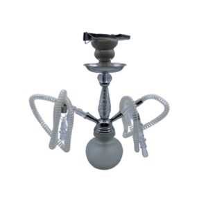 HOOKAH 12IN (US4014-2H) 2 MANGUERAS - WITHE