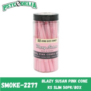 BLAZY SUSAN PINK CONE (KING SIZE SLIM) 50/PACK