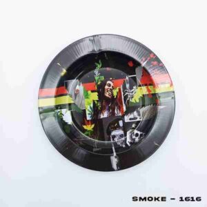 TIN ASHTRAY BOB MARLEY BLACK