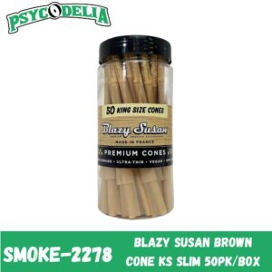 BLAZY SUSAN BROWN CONE (KING SIZE SLIM) 50/PACK