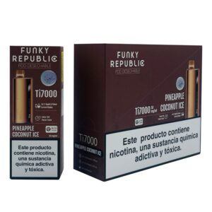 FUNKY REPUBLIC TI 7000 Disposable (5/PACK 12.8ml) - Pinneapple Coconut Ice