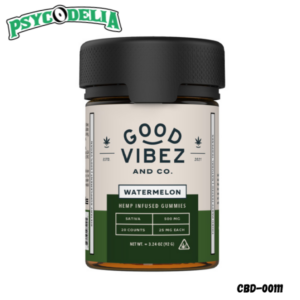 GOOD VIBEZ WATERMELON GUMMIES 500MG - 6 PACK