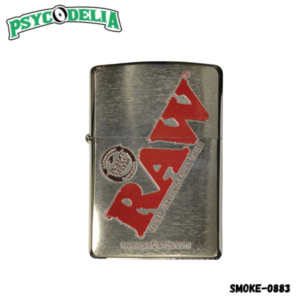 RAW ZIPPO LIGHTER BRUSHED CHROME