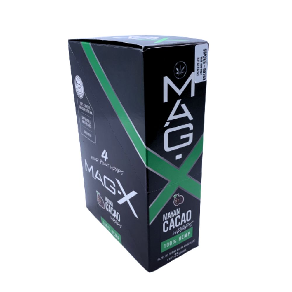 MAGX HEMP WRAP 4 X PK 25/CAJA MAYAN CACAO
