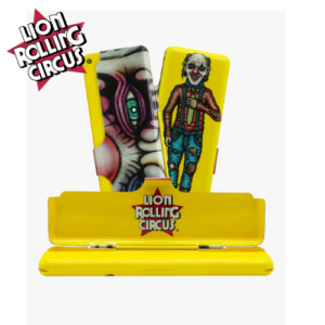 LION ROLLING CIRCUS TIN ROLLING PAPER AMARILLO EDGAR ALLAN