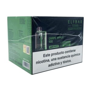 Elf Bar TE 5000 Disposable 5% (10/pack 130ml) Grape Apple Ice