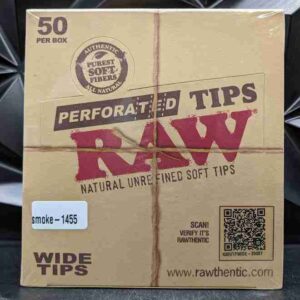 RAW WIDE PERFORATED TIPS 50PACK