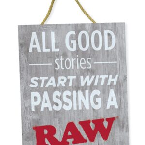 RAW RUSTIC SIGN GOOD STORIES