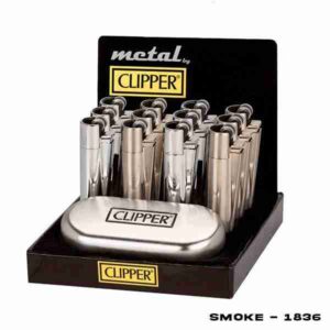CLIPPER LIGHTER METALICO (12/PACK) - SILVER