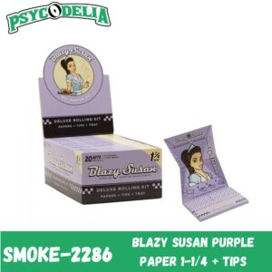 BLAZY SUSAN PURPLE PAPER+TIPS (SIZE 1 1/4) 20/PACK
